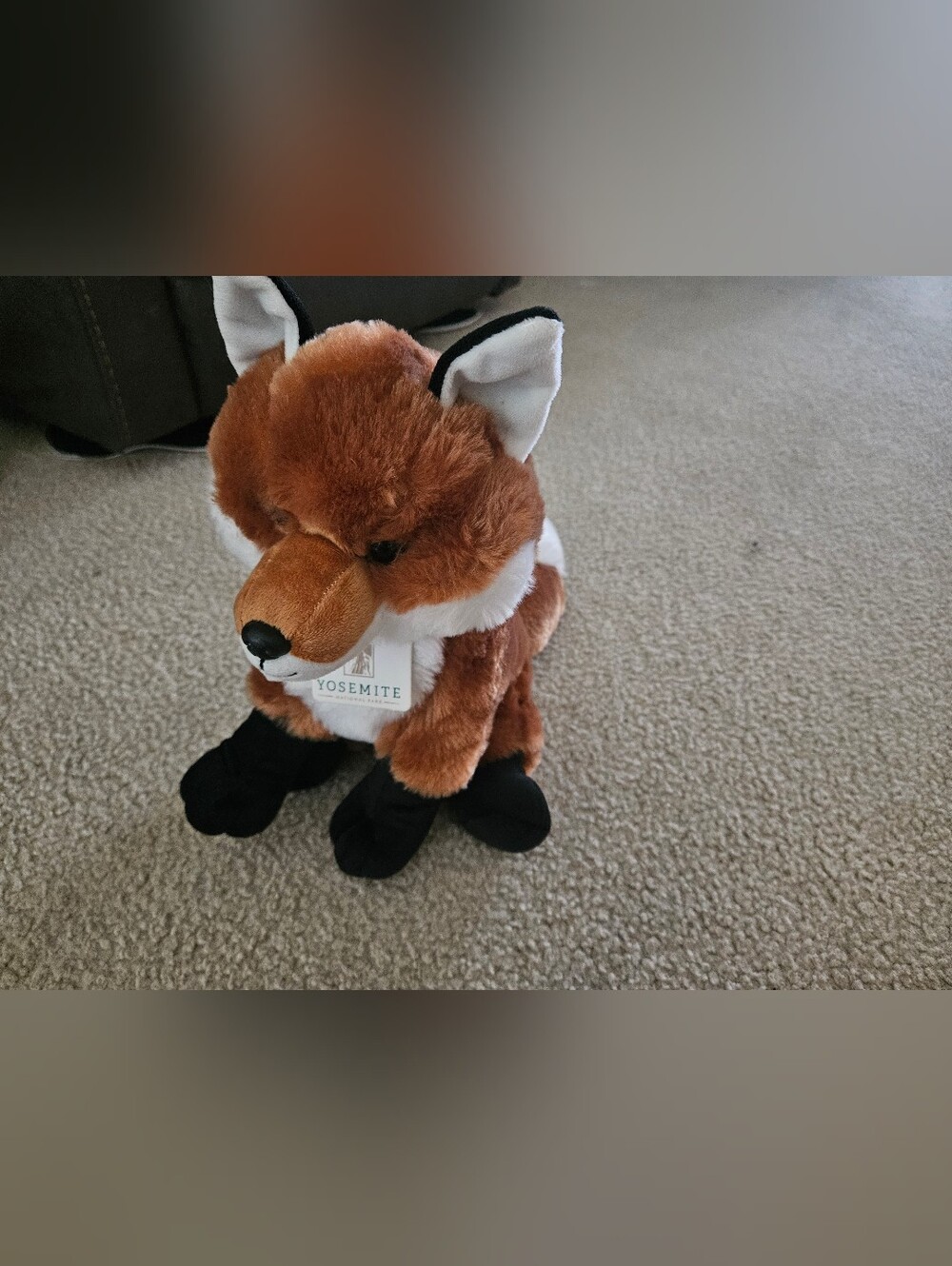 The Petting Zoo Wild Onez Red Fox 14” Plush New With Tags Orange White Yosemite.